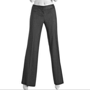 BCBGMaxazria gray pinstripe trouser dress pants PP9